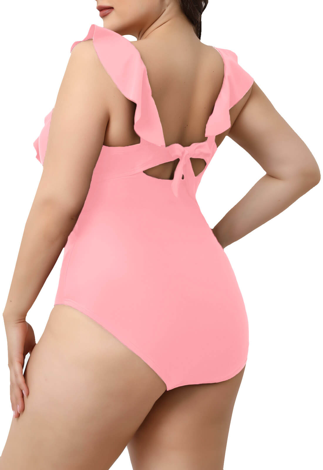 Halcurt Ruffled Plus Size One Piece Swimsuits