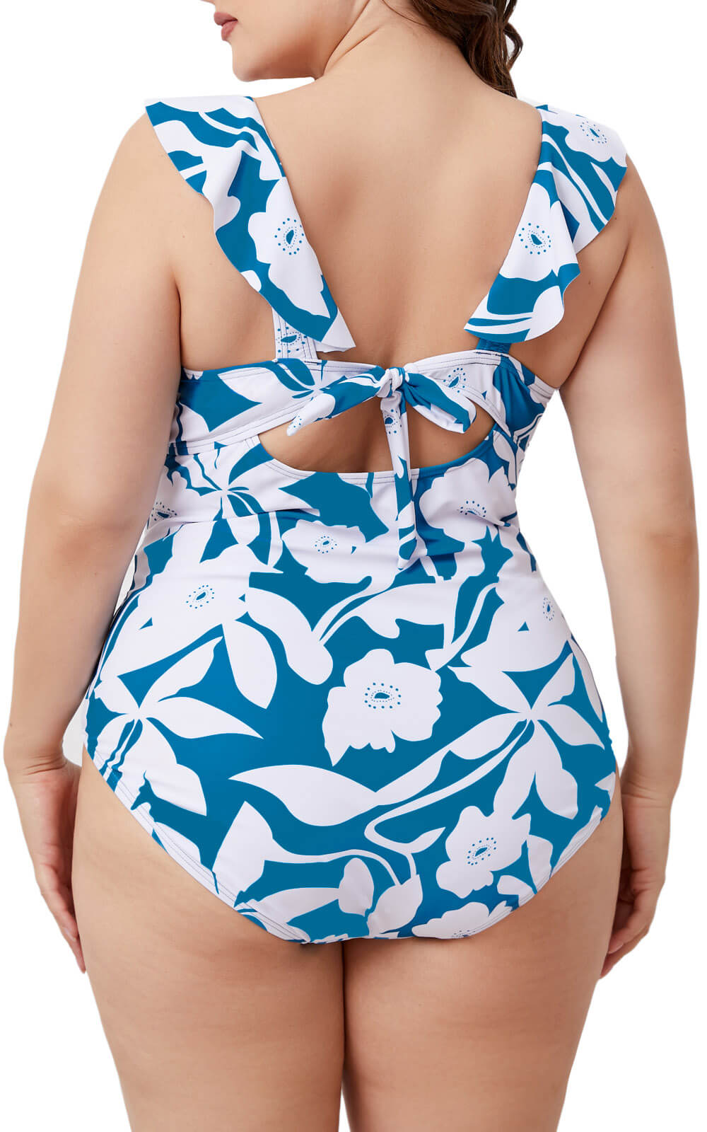 Halcurt Ruffled Plus Size One Piece Swimsuits