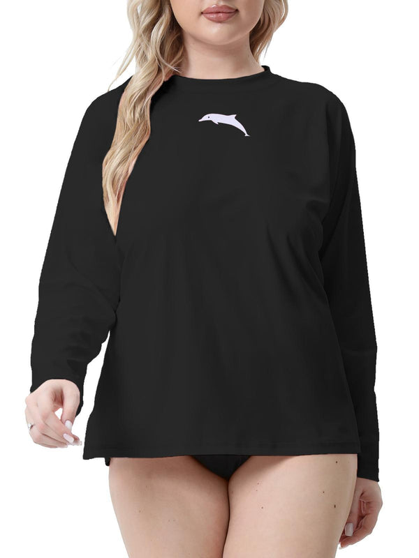 Halcurt Women's Plus Size UPF 50+ Rash Guard