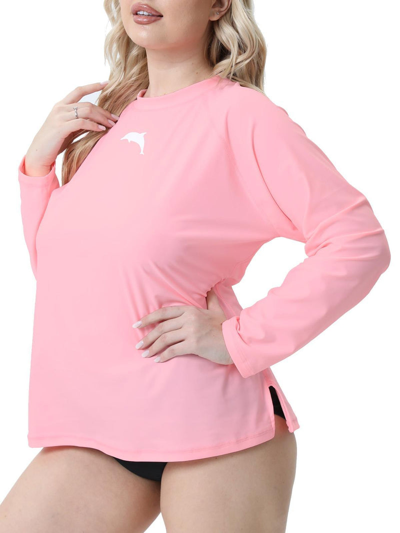 Halcurt Beach Women's Plus Size Rash Guard