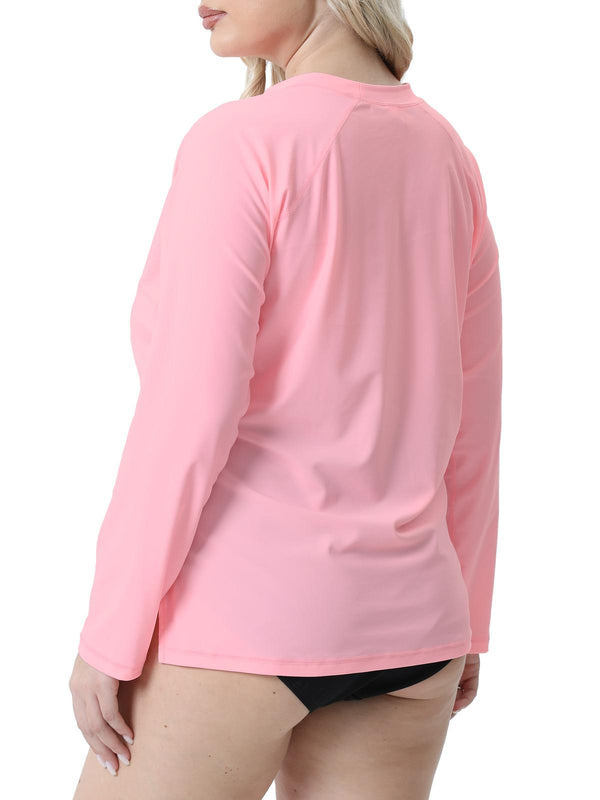 Halcurt Beach Women's Plus Size Rash Guard