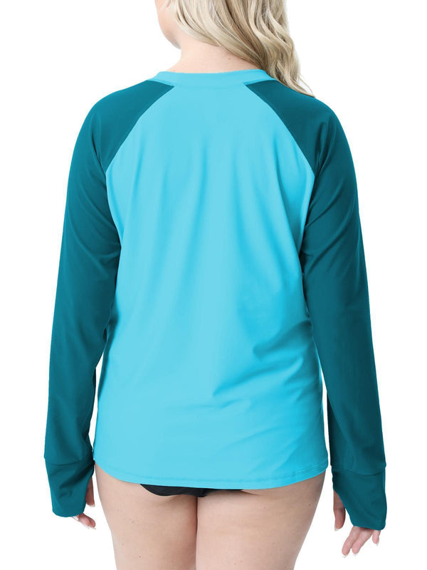 Halcurt UPF 50+ Women's Plus Size Rash Guard