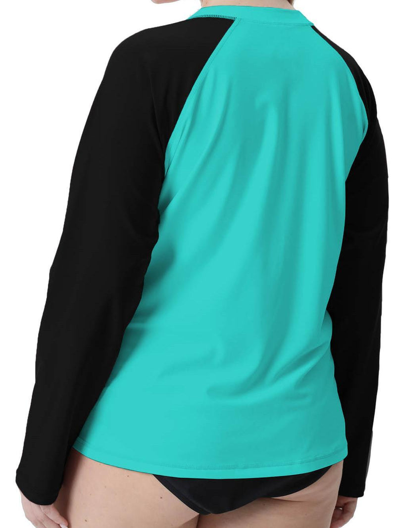 Halcurt Sport Women's Plus Size Rash Guard