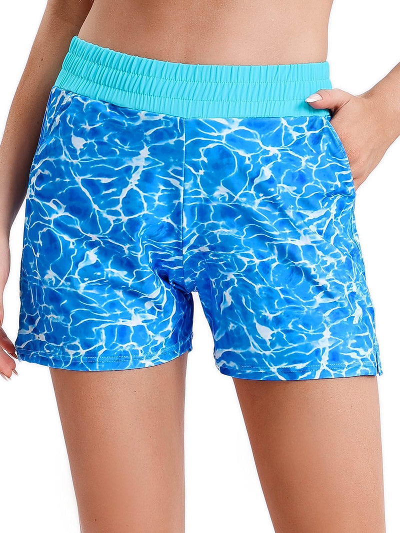 Halcurt Women's Swimwear Shorts with Pocket