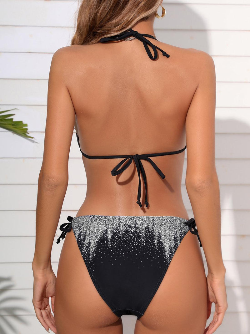 Halcurt Spaghetti Strap Bikini Top and Bottom