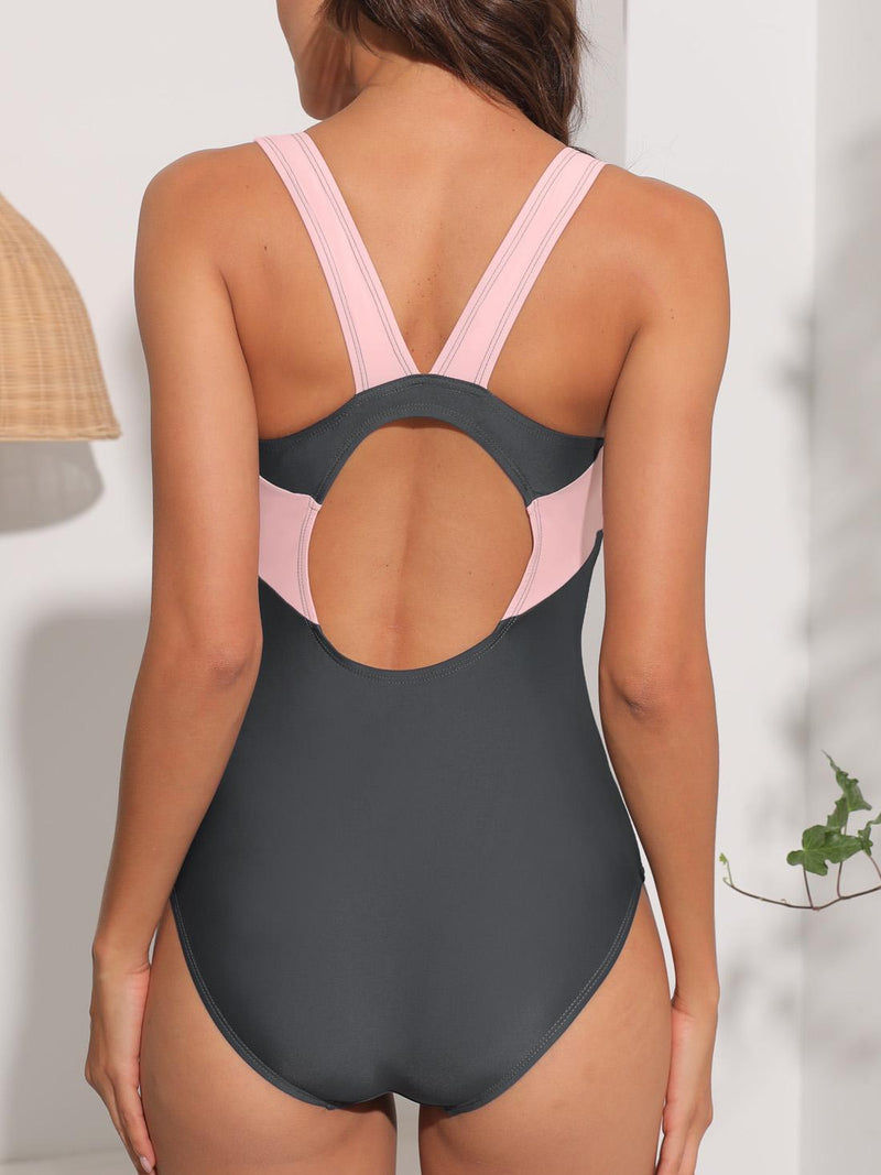 Halcurt Splice One Piece Swimsuit