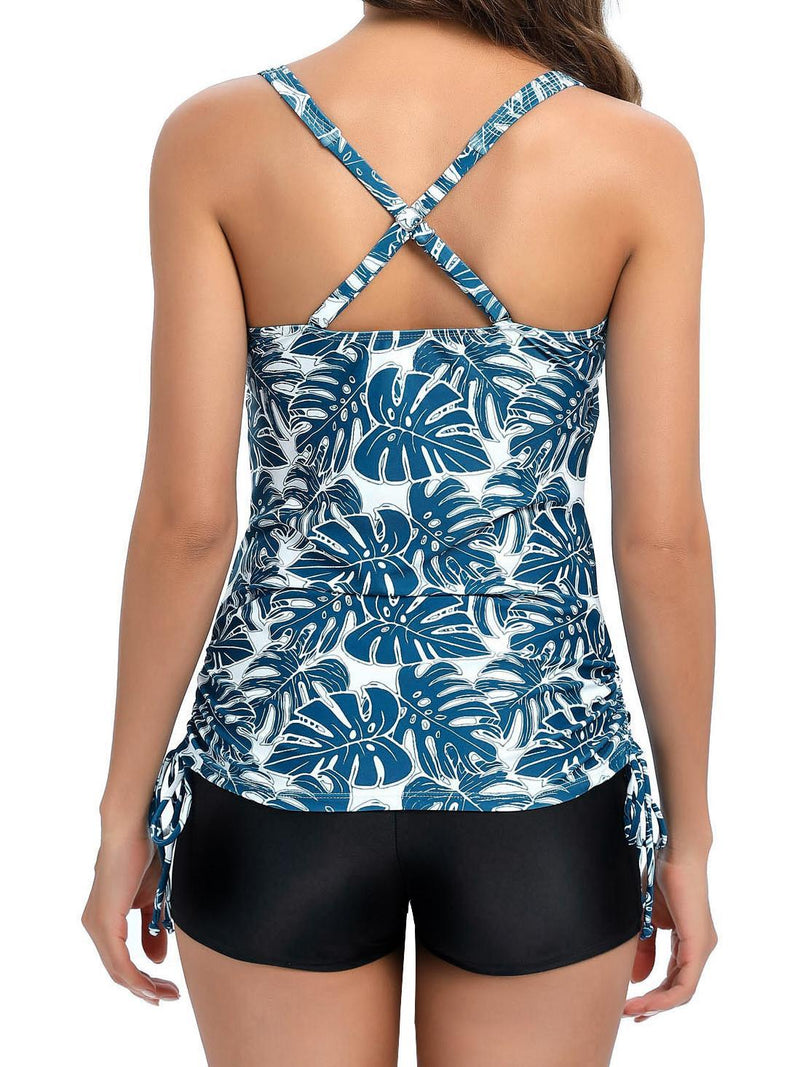 Halcurt Cross Back Women's Tankini Set