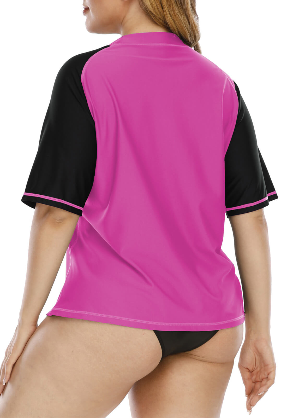 Halcurt Plus Size Short Sleeve Swim Shirt