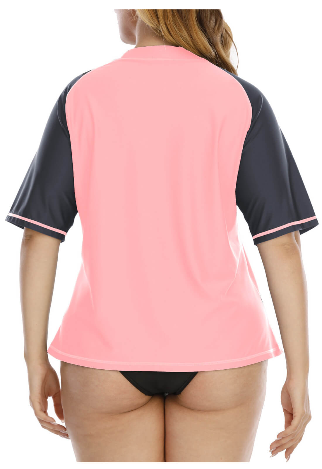 Halcurt Plus Size Short Sleeve Swim Shirt